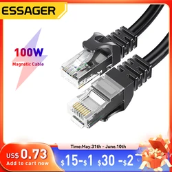 Essager Ethernet Cable Cat6 Lan Cable UTP CAT 6 RJ 45 Network Cable 5m/10m/15m Patch Cord for Laptop Router RJ45 Network Cable