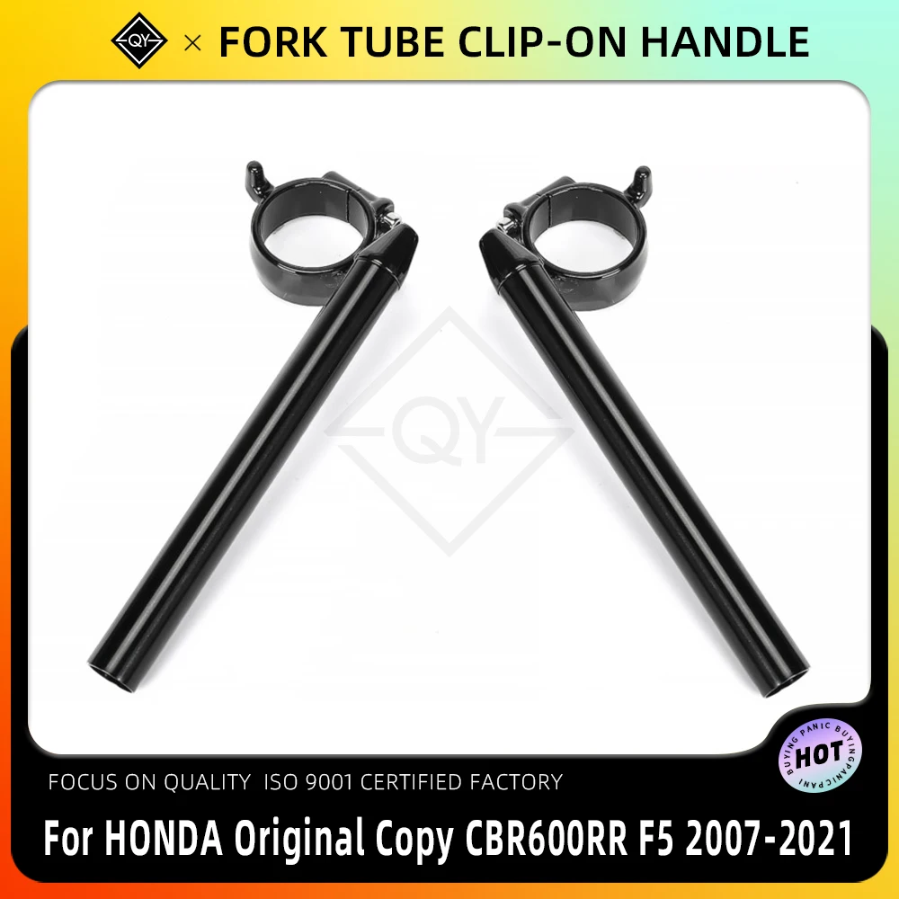 

Motorcycle 48mm Fork Tube Clip-On Handlebars Handle Bar Grips Clip Ons For HONDA Original Copy CBR600RR F5 2007-2021 2020 2019
