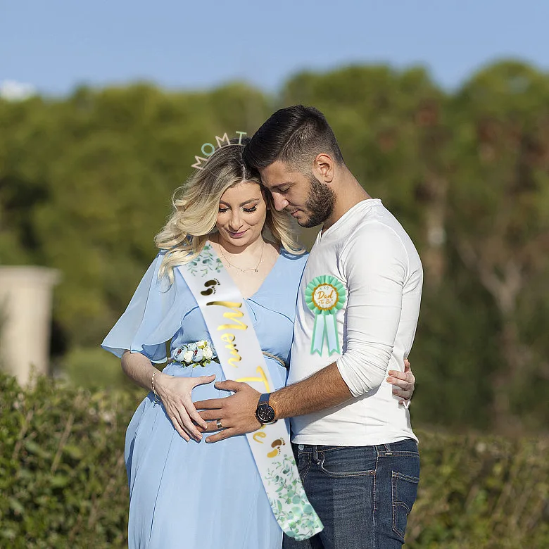 Anstecknadel „Mom to Be and Dad To Be“, Weißblech, Anstecknadel für neue Papa, Geschenke für Geschlecht offenbaren, Babyparty-Partygeschenke, Dekorationen, Zubehör – Detail 7