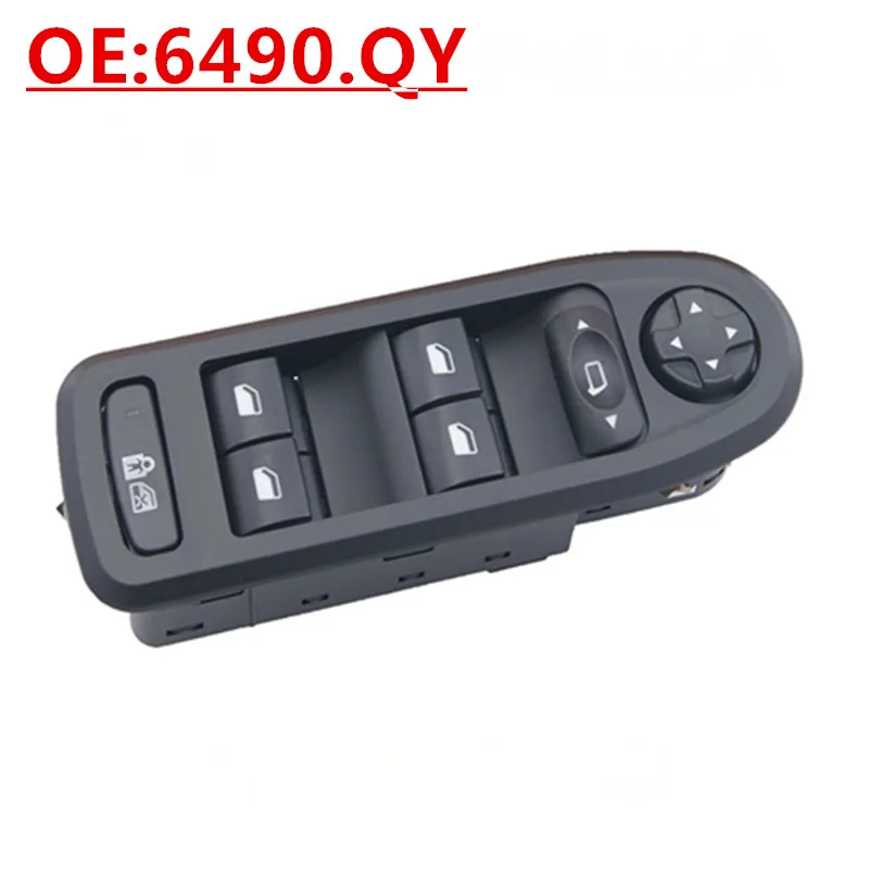 

OE: 6490.QY Подходит для Peugeot 408 508, автомобильный переключатель стеклоподъемника, переключатель мощности окон