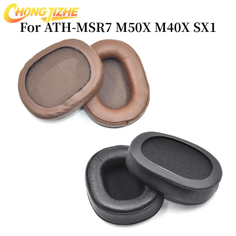 Сменные амбушюры для ATH-MSR7 M50X M40X SX1, наушники из пены с эффектом памяти, амбушюры, гарнитура, геймерский кожаный чехол Сменные амбушюры для ATH-MSR7 M50X M40X SX1, наушники из пены с эффектом памяти, амбушюры, гарнитура, геймерский кожаный чехол