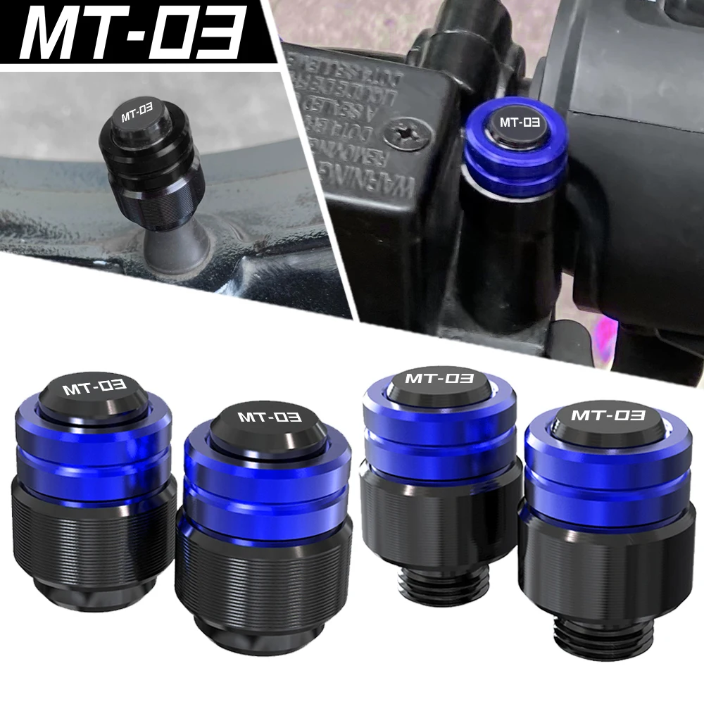 

FOR YAMAHA MT03 MT-03 MT 03 2015-2023 2022 2021 2020 Motorcycle Rearview Mirror Plug Hole Screw Cap & Tire Valve Stem Caps Cover