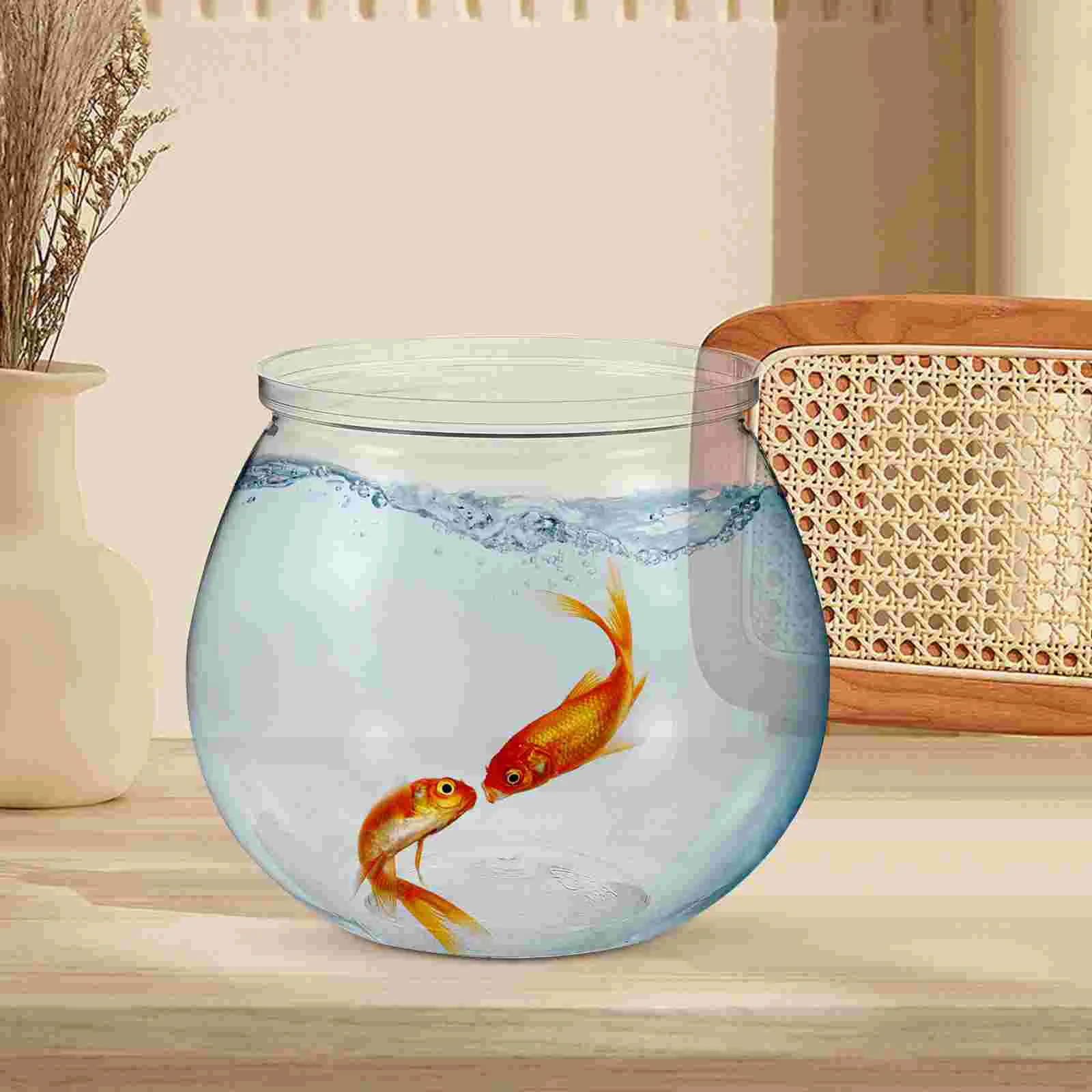 3 Pcs Goldfish Bowl Daffodil Planting Keeper Vase Tank Small for Desktop Decorative Aquarium