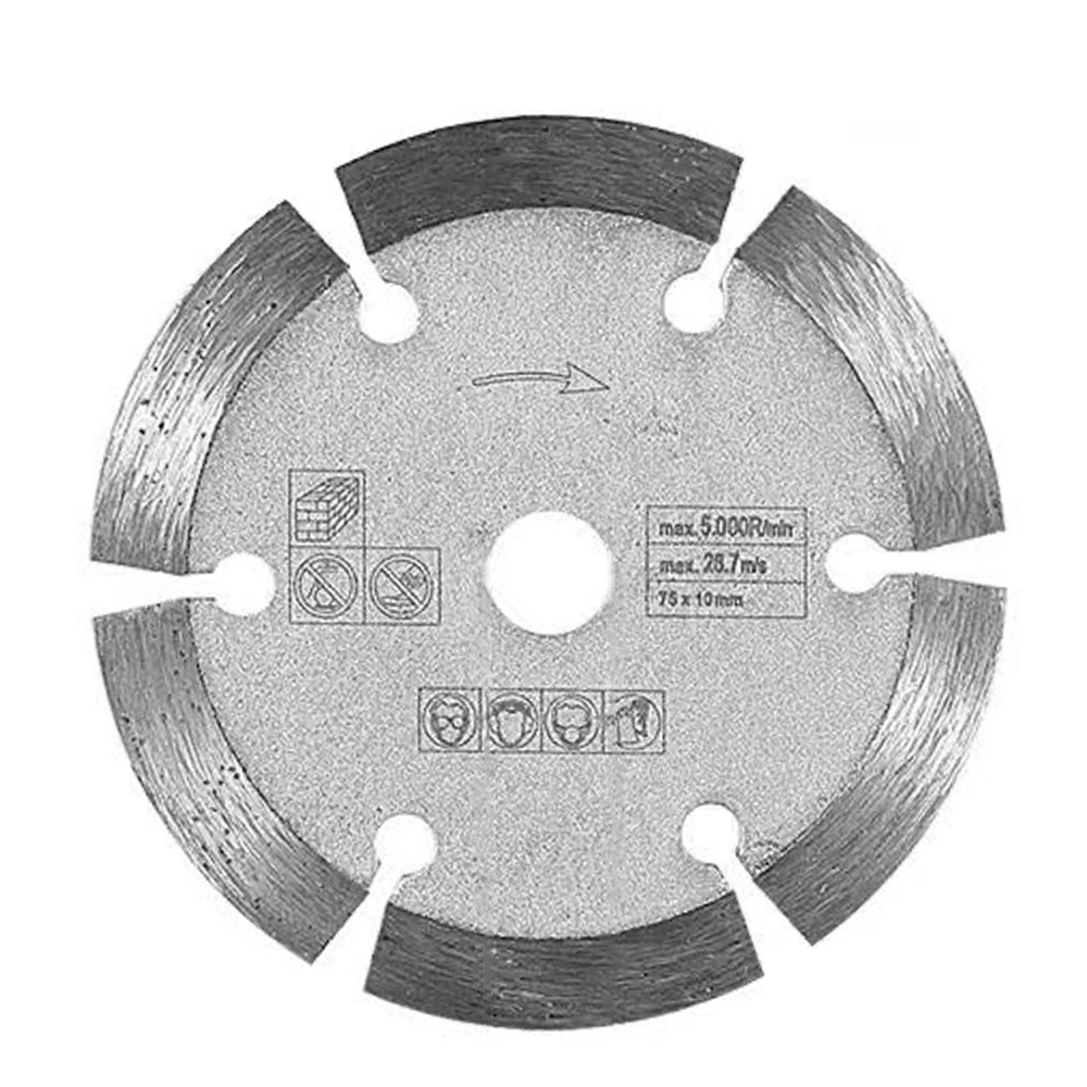 10pcs 3inch Dolomite Cutting Blade 75*1.2*10mm Grinding Wheel Blade Angle Grinder Sawblade for Cutting Tile Concrete Marble