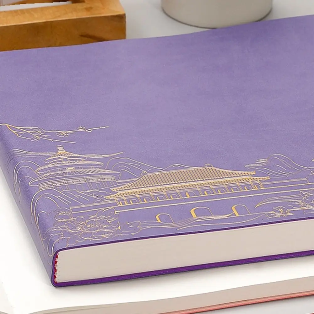 96-Page Sinicism Painting Notebook Soft Portable Personal Notepad Smooth Writing Waterproof Secure Diary Binder Travel