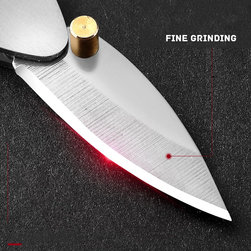 Mini Pocket Folding Knife Thin And Light Keychain Knives Sharper Fruit Pencil Unboxing Outdoor Portable Tool Small Finger Knife