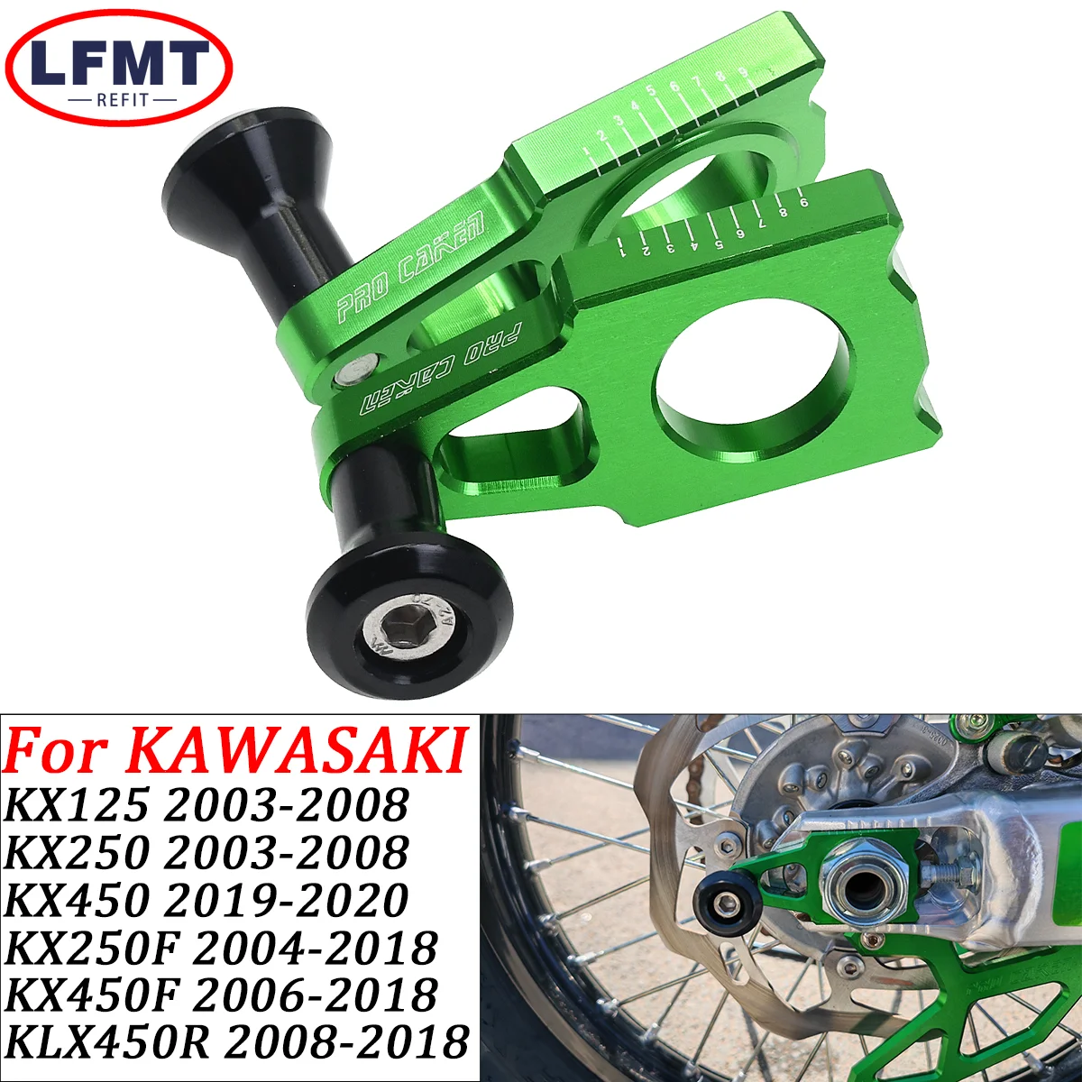 

Защитная крышка блока оси задней цепи с ЧПУ для Kawasaki KX125 KX250 KX250F KX450F KLX450R для Suzuki RMZ250 RMZ450 450Z