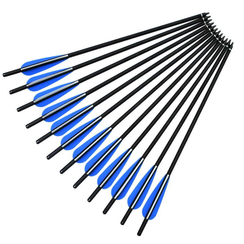 

Wholesale 500 PCS 20 22 inch Crossbow Bolts Carbon Arrows with 4-Inch Vanes Replaceable Points Hunting Archery