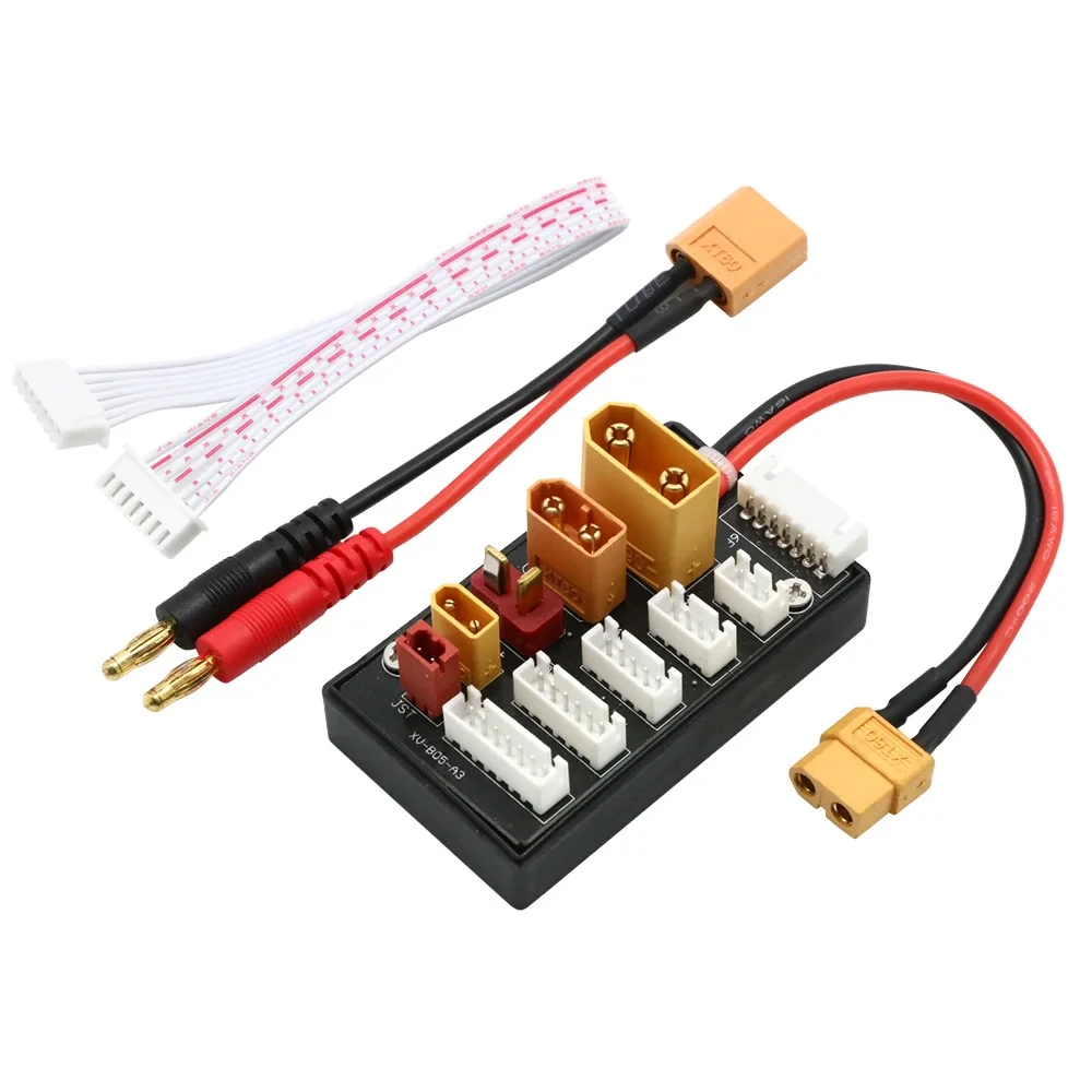 XT30 XT60 XT90 JST T Connector Lipo Battery Charger Board 2-6S Charging Board for Imax B6 B6AC IDST Q6 Lite Balance Charger