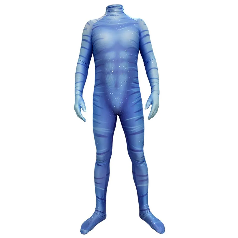 

Halloween Adult Men Avatar Cosplay Costumes Male Zentai Superhero Bodysuit Man Party Jumpsuits