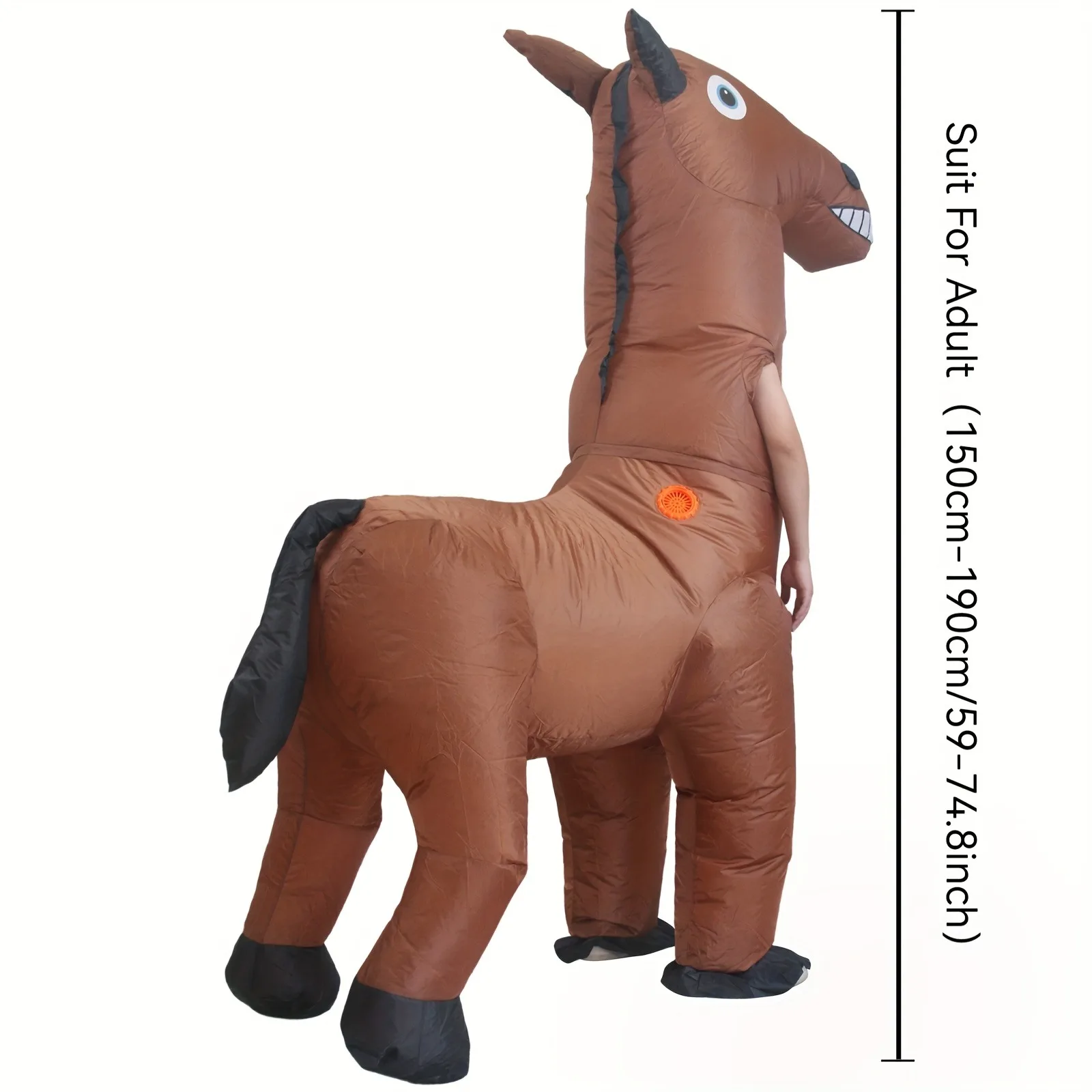 زي الهالوين القابل للنفخ على شكل حصان لمرحلة أداء الحفلات، بدلة حصان نشطة قابلة للنفخ للمناسبات