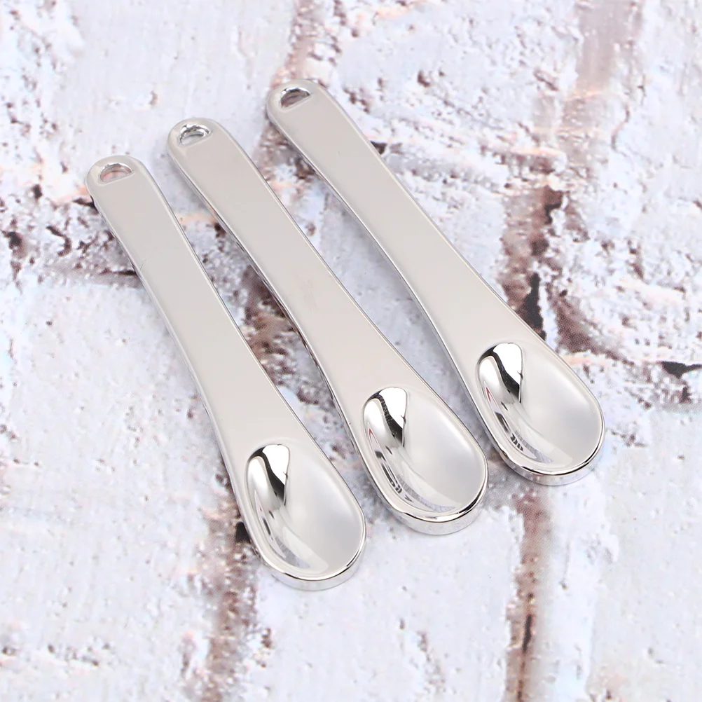 

10 Pcs Metal Spoon Eye Cream Skincare Face Mini Spatula for Cosmetics Alloy