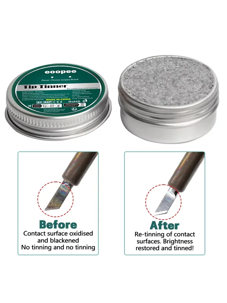 Nettoyant et restaurateur de pointes de fer à souder – Embouts de soudage sans plomb pour l'entretien du fer et l'amélioration des performances