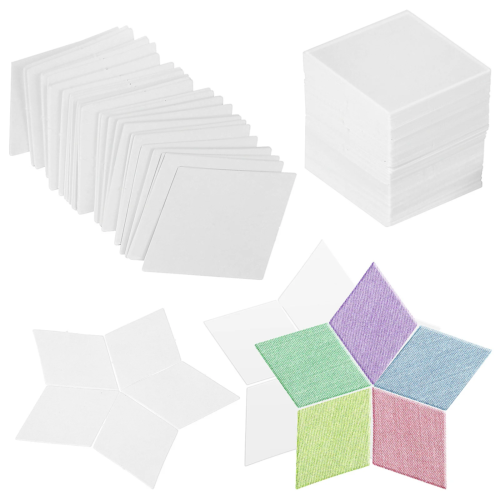 

Quilting Templates 300pcs Paper Piecing for Sewing Pattern Beginner Craft Quilting Supplies DIY Projects