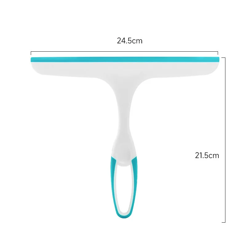 1 stücke Doppelseitige Wischer Glas Wischer Haushalt Langen Griff Haushalt Schaber Badezimmer Fliesen Wischer Silikon Spiegel Defogger