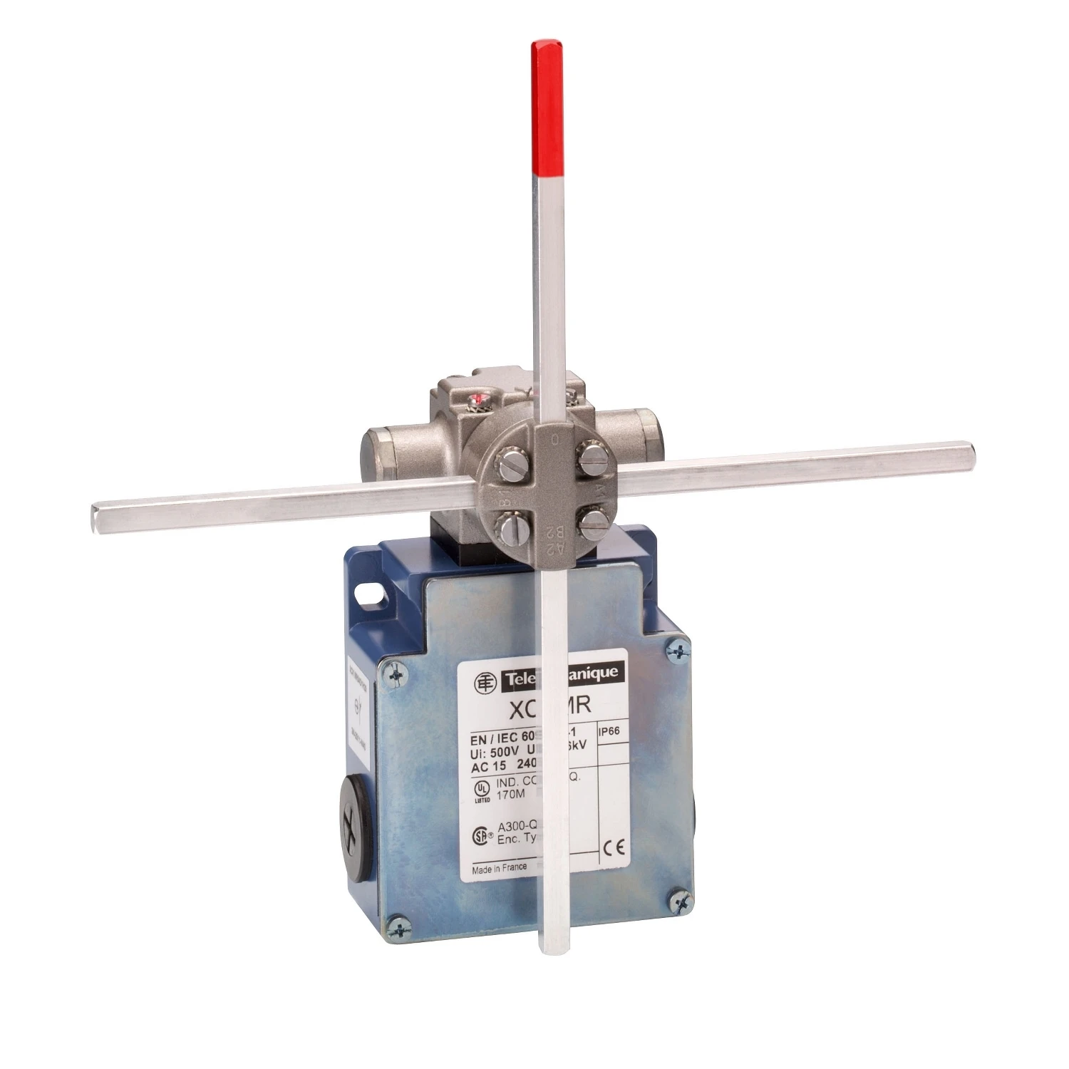 XCKMR54D1H29 Limit switch, Limit switches XC Standard, XCKMR, stay put crossed rods lever 6 mm, 2x(2 NC), slow, M20