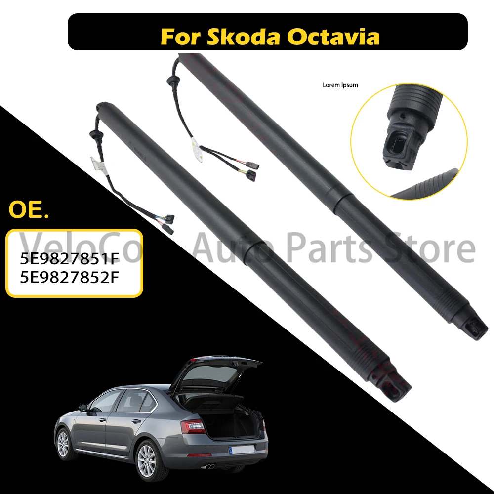 2pcs or 1pc Precision Fit 5E9827851F 5E9827852F Skoda Octavia Electric Tailgate Lift Support Strut