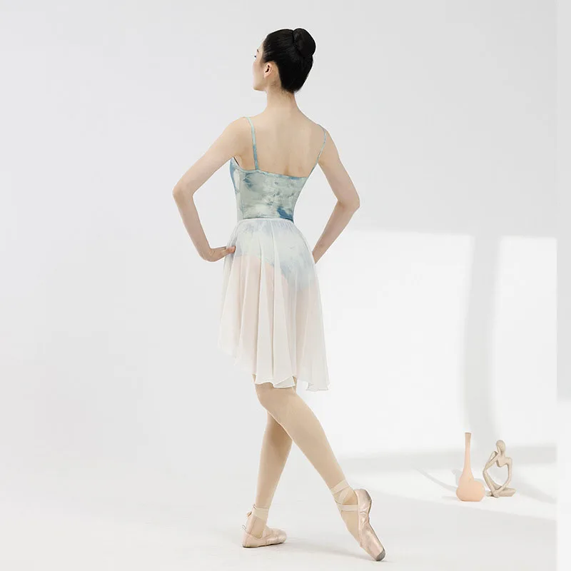 New Sexy Practice Ballet Leotard For Women Elegant Halo Dyed Sling Bodysuit Swimsuit for dancing Adult Ballerina dance costume