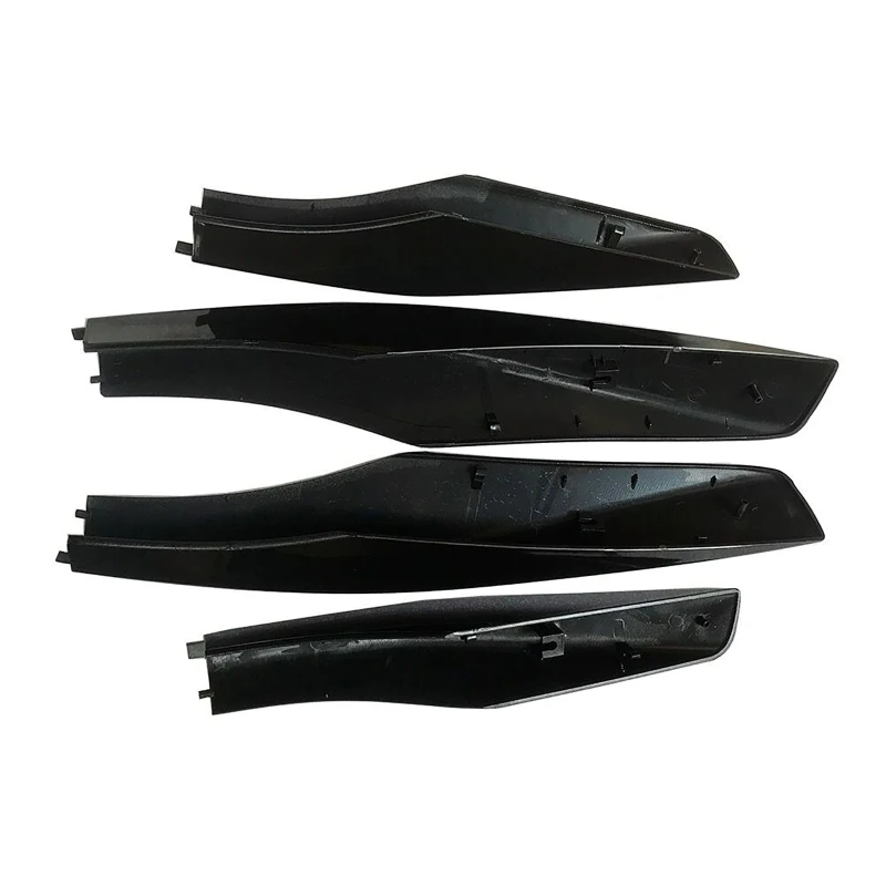 4 PCS Exterior Roof Rack Rail End Cover Shell Cap Fit for Lexus RX350 RX400h RX330 2003-2009 Black Decorative Cover