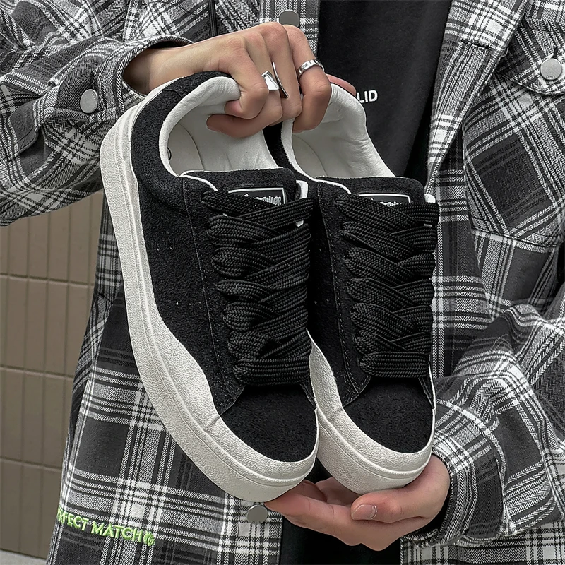 

2025 Новые мужские модные кроссовки — гонконгский стиль, массивная подошва, увеличивающие рост, дышащие, для ежедневных поездок и занятий спортом