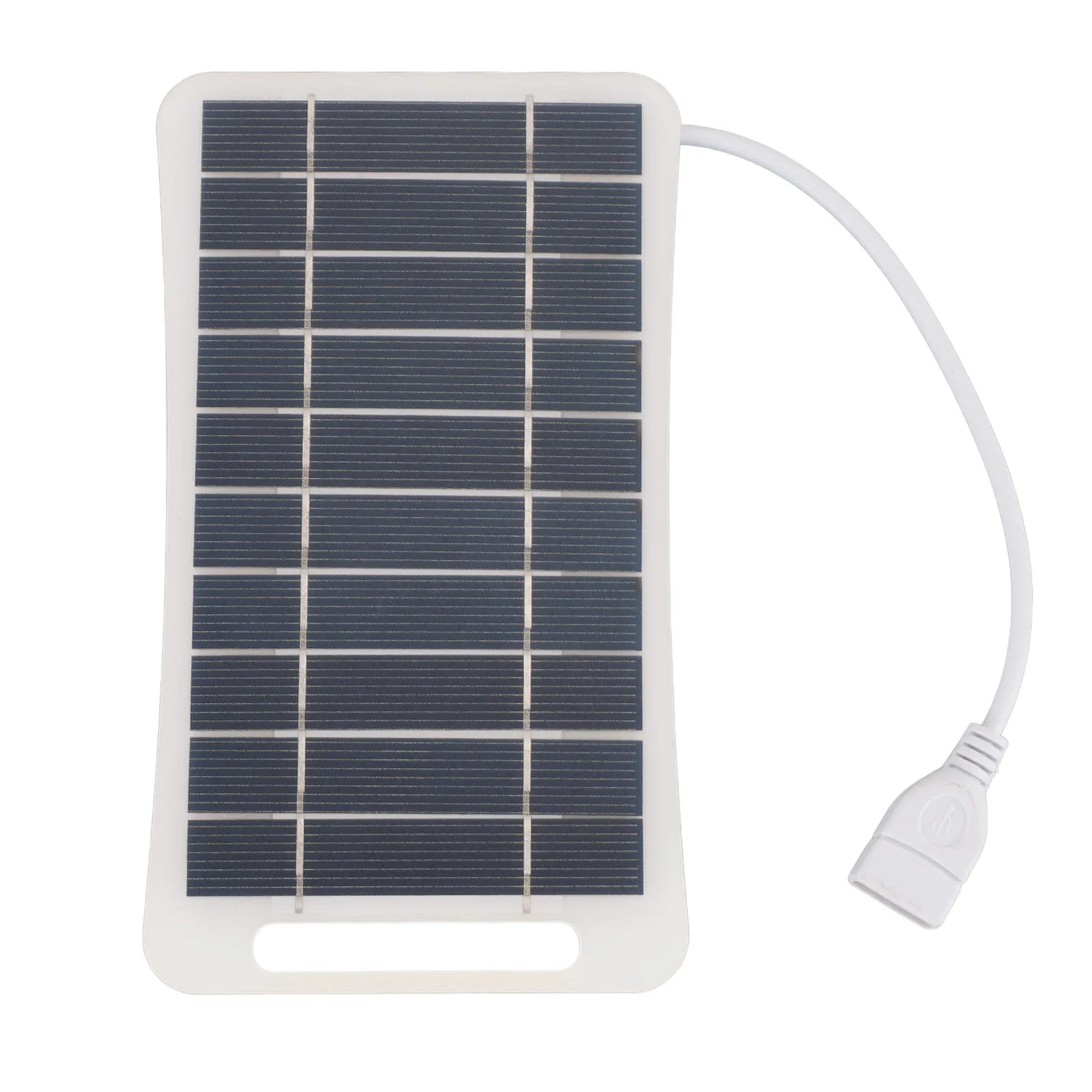 Klein zonnepaneel monokristallijn silicium hoog rendement 5V 5W USB zonnepaneel handvat ontwerp voor kamperen voor buiten