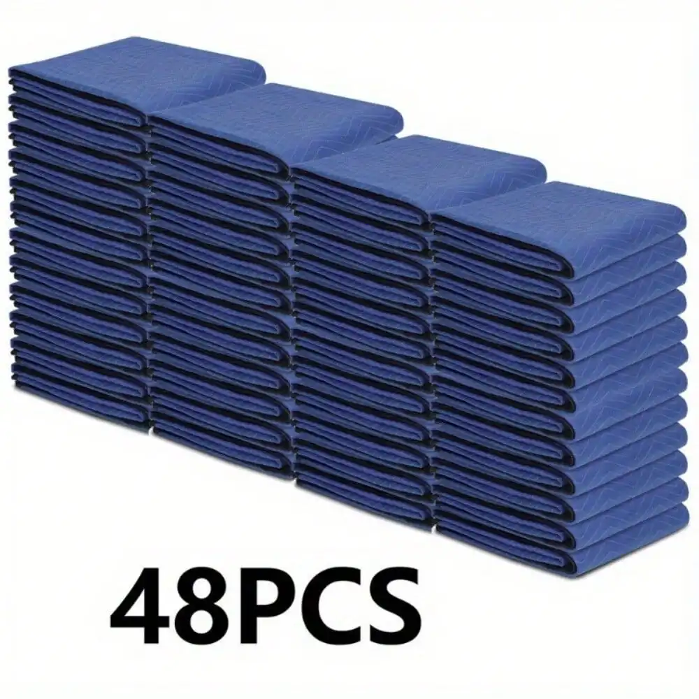 

Moving Packing Blankets 80x72Inches Heavy Duty Moving Pads for Protecting Furniture Professional Quilted Shipping Furniture Pads