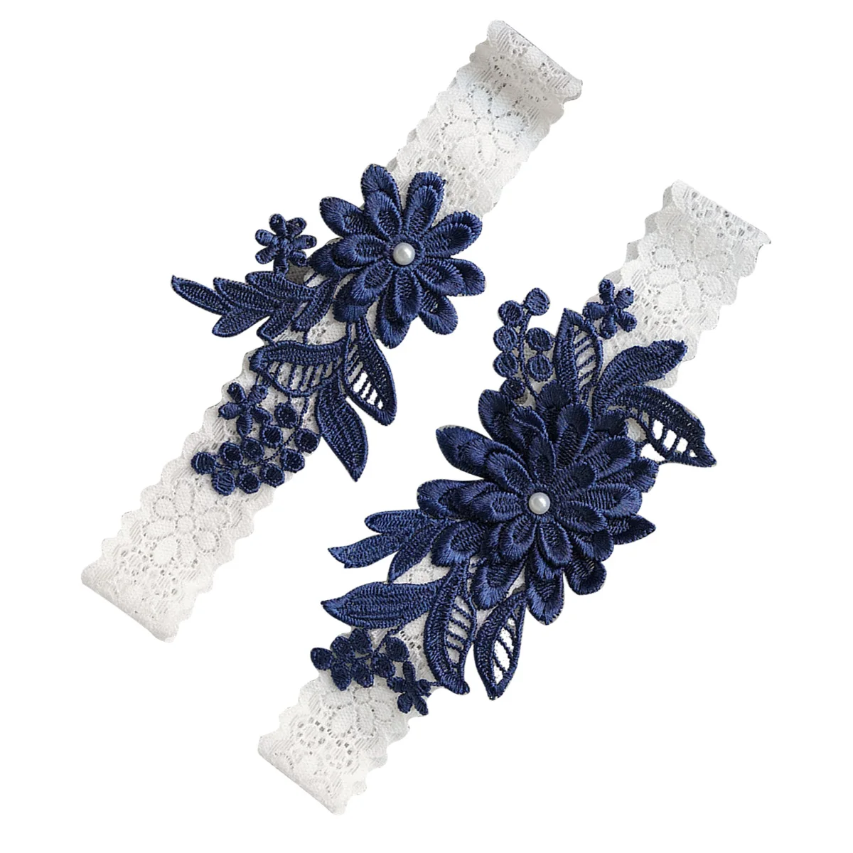 

1Pair Stretch Lace Garter Floral Pattern Thigh Ring Bridal Belt Wedding Bride Prom Party Wedding Bride Floral Bridal