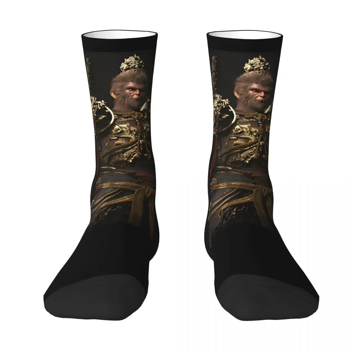 Black Myth Portrait Stockings Design Fashion Socks Autumn Anti Bacterial Socks Couple Running Warm Soft Socks