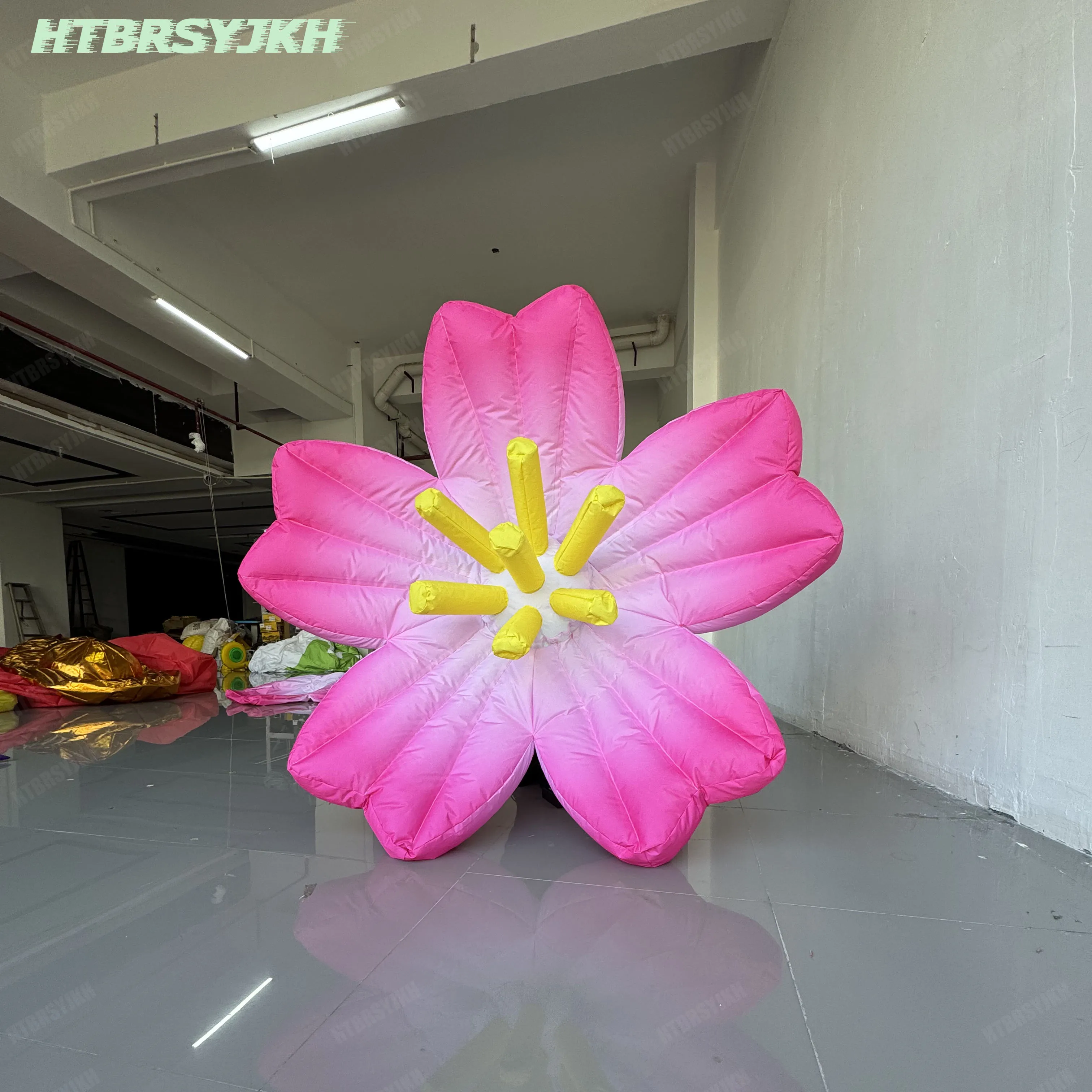 رخيصة نفخ زهرة ملهى ليلي الديكور الدعائم مع تغيير لون الصمام ضوء نادي الحدث الإعلان الدعائم المرحلة ديكور #3