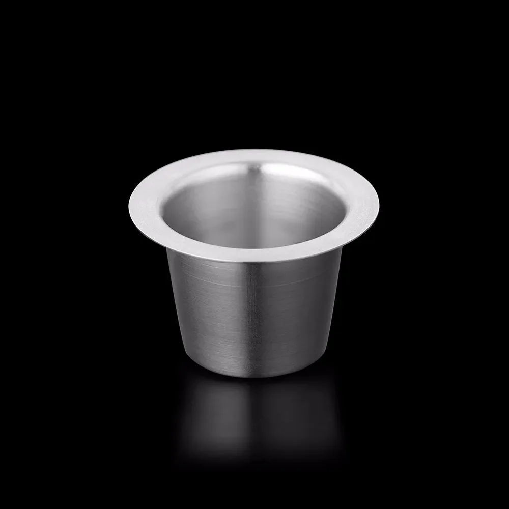 Refill Coffee Capsules or Foil Seal Lids Stainless Steel Refillable Coffee Filters Cup Compatible with Nespresso