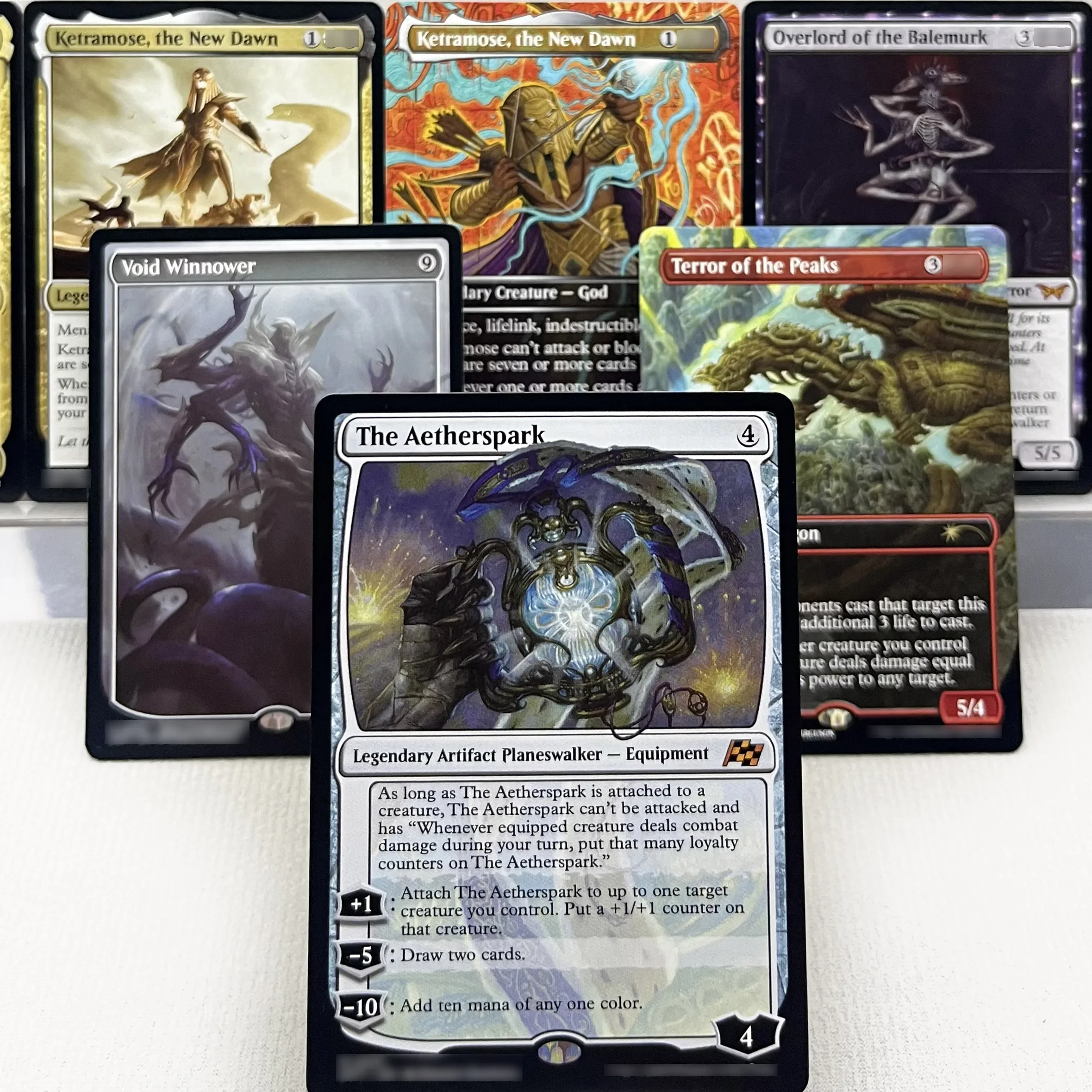 بطاقات DFT DSK HOLO11-I02 Tcg السحرية Ketramose، The New Dawn Brightglass Gearhulk Kaito، Bane of Nightmares Overlord جمع