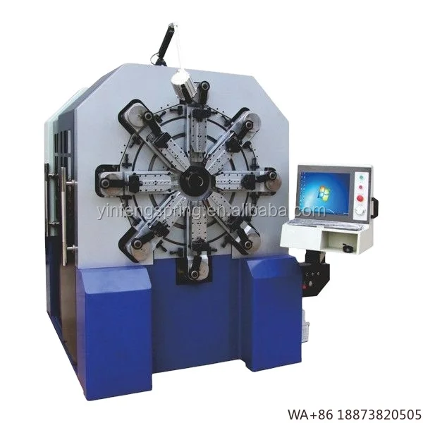 Componentes PLC Máquina automática de forjamento de metal CNC de 12 eixos CNC1260 2-6MM para enrolamento de mola de fio com motor e