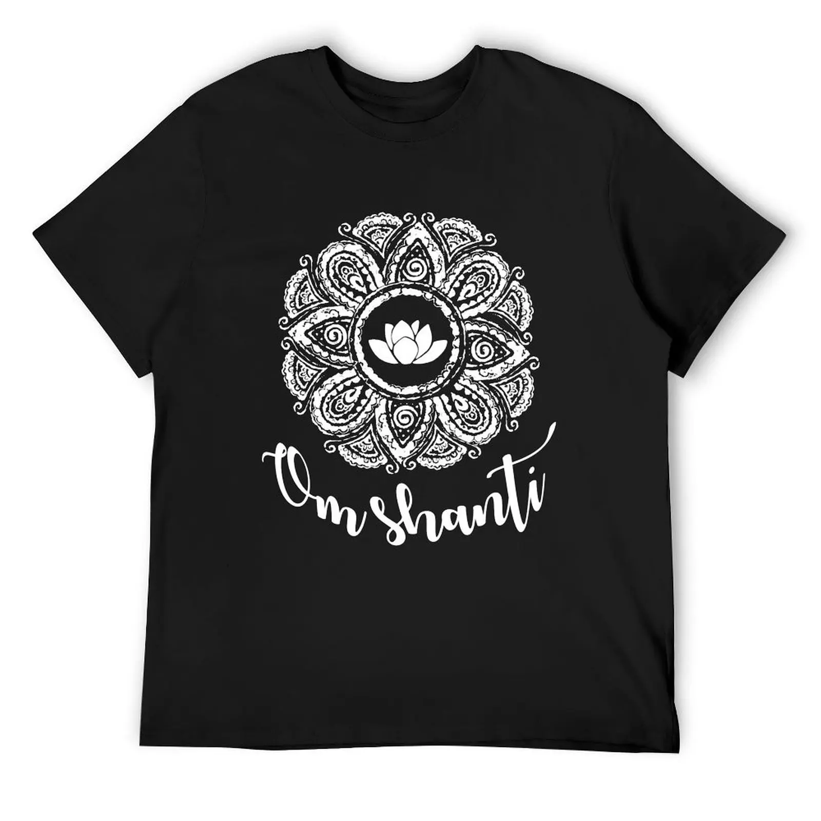 Om Shanti T-Shirt blanks anime tshirt animal prinfor boys clothing for men