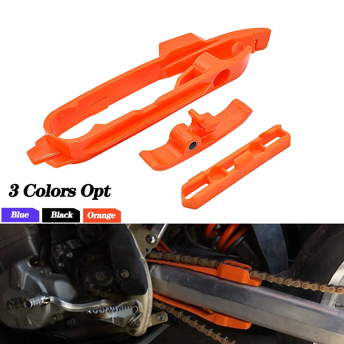 

Направляющая цепи для мотокросса, ползунок, маятник и тормозной шланг, зажим для KTM SX SXF XC XCF ENDURO SMC 125 250 300 350 450 690-2011