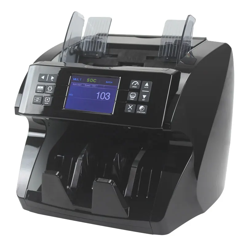 2 CIS Multi Currency Value Counter Money Detector XD-770 Intelligent Bill Counter With Image Sensor Money Counter