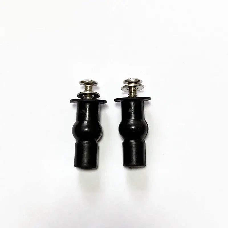2 Stuks Uitbreidingsschroef Toiletbril Top Fix Zetel Scharnier Gat Bevestigingen Goed Moer Schroef Rubber Terug Naar Muur Wc cover Accessoires