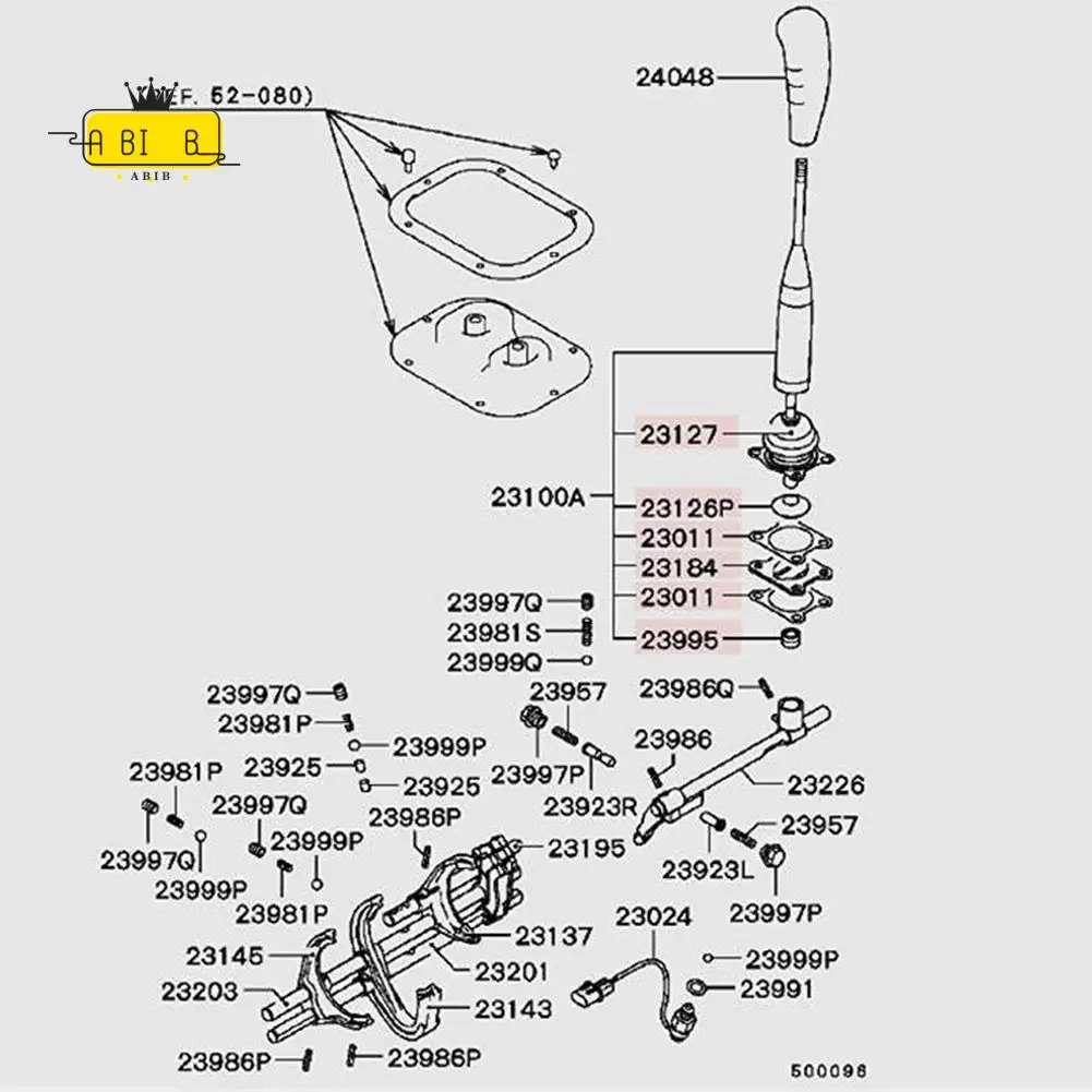 

ABIB -M/T Gearshift Level Assy Fit For Mitsubishi Pajero Montero II 2Nd V31 V32 V33 V43 MR110456 MR567088 MD739289 MR110604