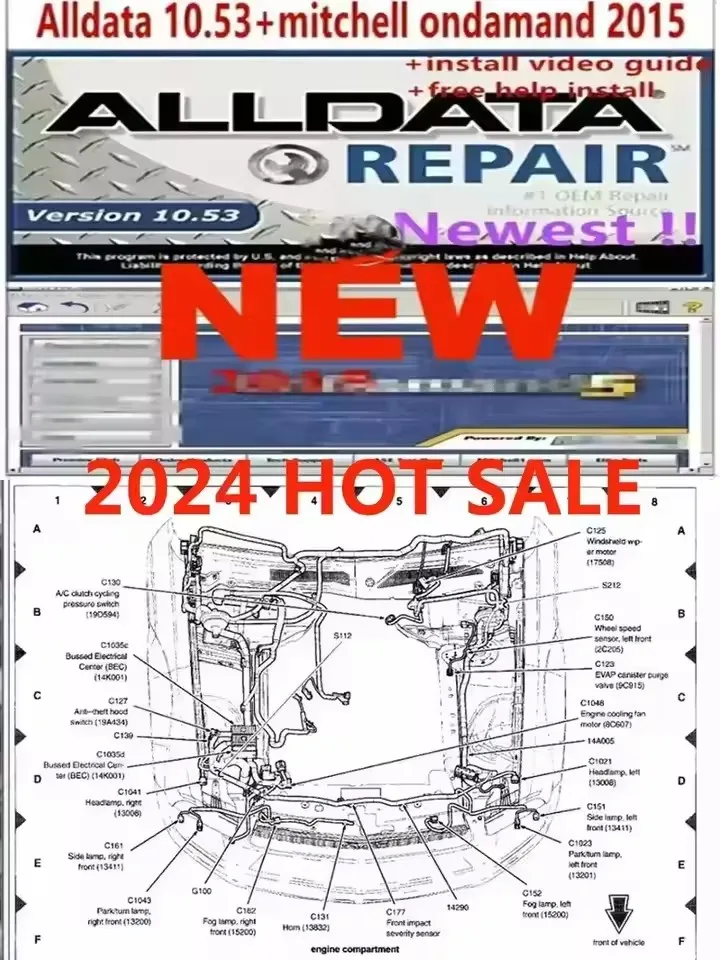 HETE verkoop 2025! Alldata Reparatiesoftware 10.53 Alle gegevens Automotive Tech Nieuwste offline software Autodata 3.45 atsg 2017 Link verzenden