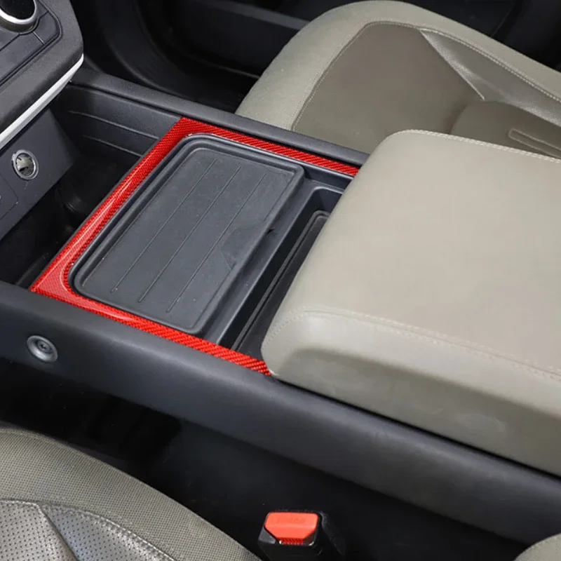 

Car Accessories For Land Rover Defender 90 110 130 2020-24 Soft Carbon Fiber Car Central Storage Panel Frame Cover Trim Stickers