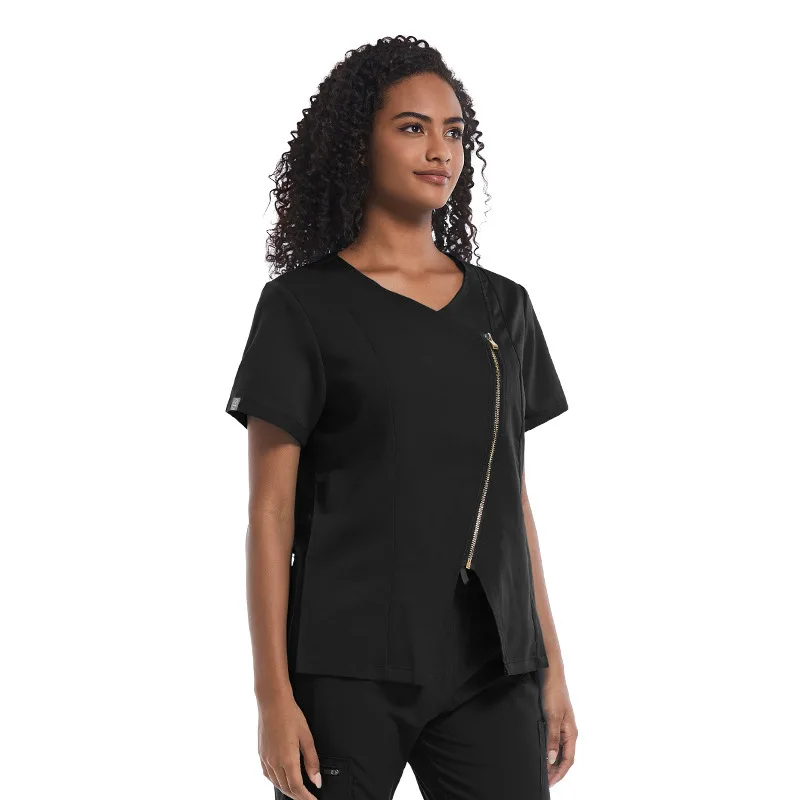 Stomatoloci, pielęgniarki, szczotkowanie rąk, sukienki chirurgiczne, damskie ubrania do mycia rąk, zestawy kliniczne z krótkim rękawem