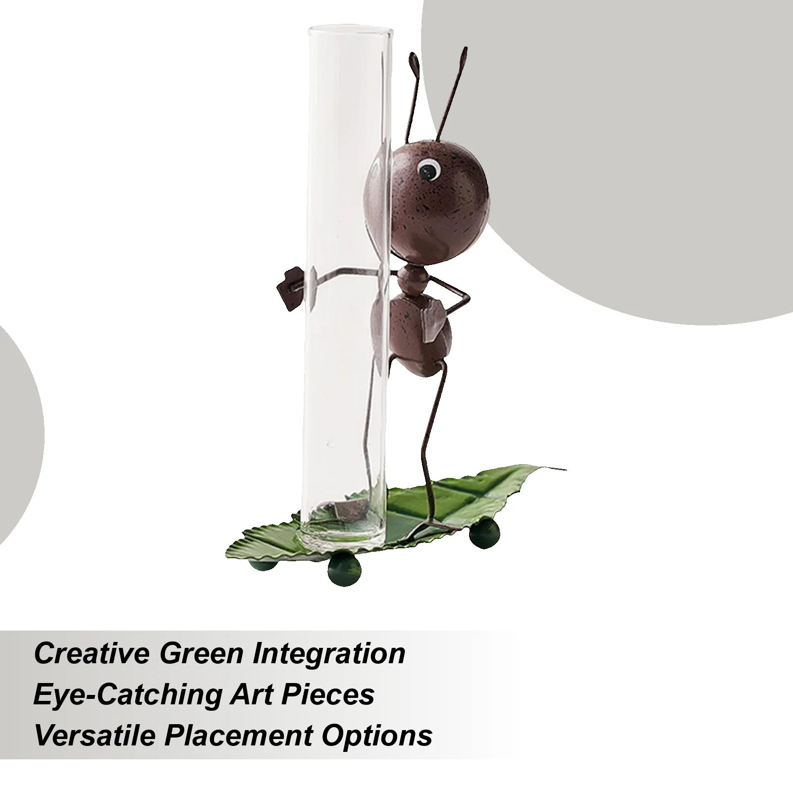 

Yard Ornaments Ant Decorations Figurine Tabletop Metal Ants Decor For Yard Flower Beds Terrace Balcony Children's Rooms Desktops