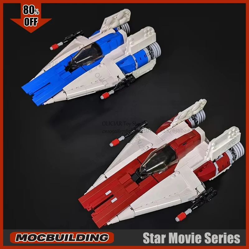 RZ-1 Wing Starfighter Star Movie MOC Building Block Technology Bricks DIY Assembly Model Collection Display Toys Xmas Gifts