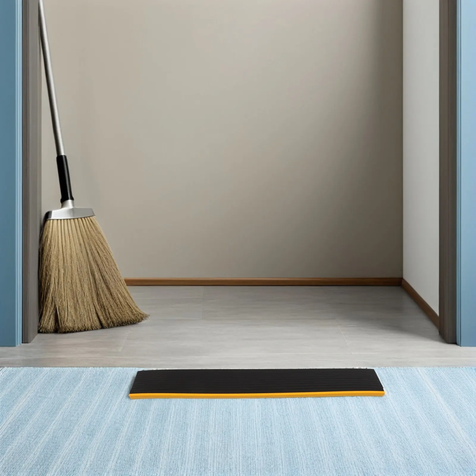 

Набор из 3 мягких переходных пандусов из ПВХ для дверных проемов, для роботов-пылесосов, инвалидных колясок, детских колясок, доступности ванных комнат и дверных порогов