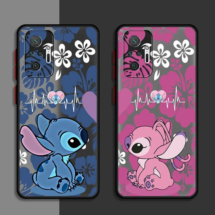 Disney Cute Stitch shell Phone Case for Xiaomi Redmi Note 9S 10S 11S 10 Lite 12S 11 12 13 14 Pro Plus