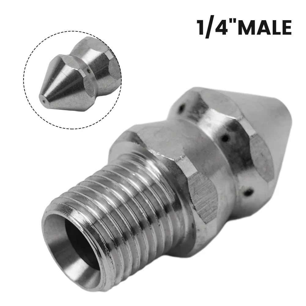 7Jet Forward Hole Cleaning Nozzle Pressure Washer Drain Sewer Cleaning Pipe Spray Nozzle Rotary Clearning Nozzle