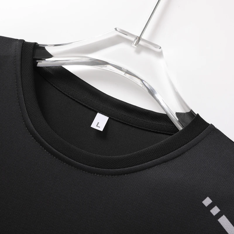 Summer Gradient T-Shirt for Couples Long-Sleeved Ice Silk Round Neck Quick-Drying Breathable Sportswear Men's And Women's Tops image 4