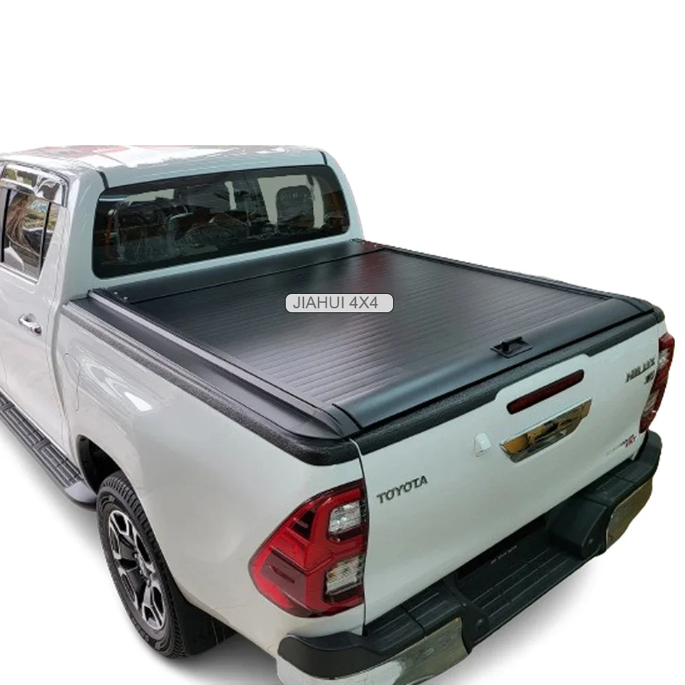 For Toyota Hilux Revo Rocco 2015-2023 Double Cabs Tonneau Cover Waterproof Outdoor Manual Roller Shutter