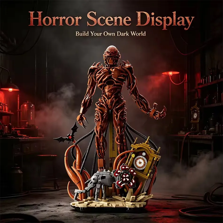 2026 New Vines Monster Building Block Assembly MOC Mutant Horror Figure Construction Set Toys Christmas Gifts