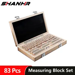 SHANHR Block Gauge 83Pcs/Set 1 Grade 0 Grade Caliper Block Gauge Inspection Block Gauge Measurement Instruments