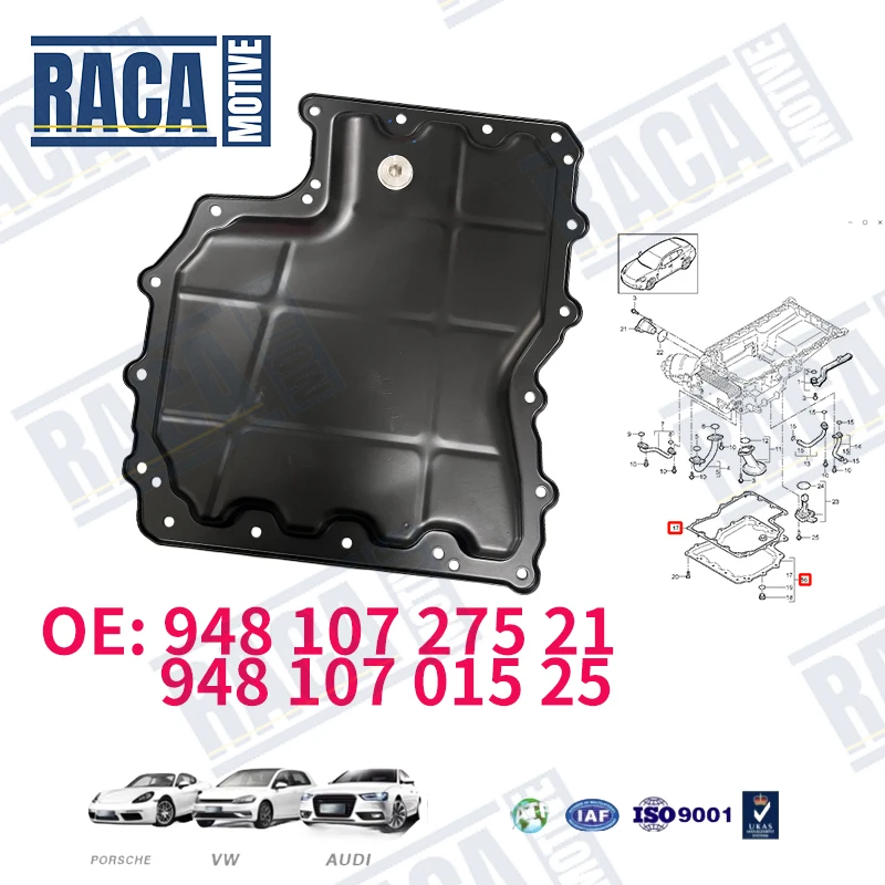 

For Porsche Panamera 970 2010-2016 Engine Oil Pan Kit 94810727521 94810701522 94810701523 94810701524 94810701525